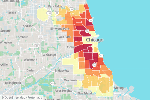How old are the homes here — and where is lead-paint risk highest?