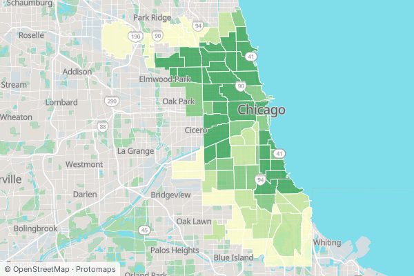 How many homes are a short walk from frequent CTA service?