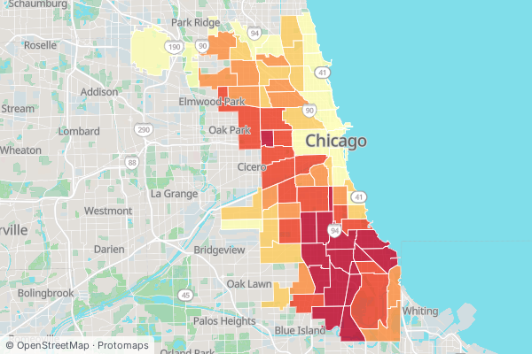 Where are vacant and abandoned buildings reported most?