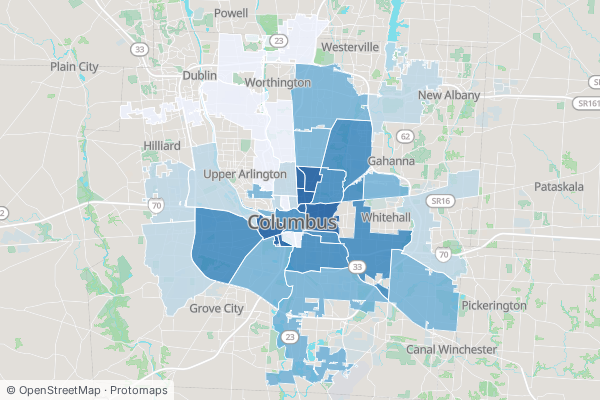 Where is subsidized and income-restricted housing concentrated?