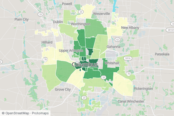 What share of homes can walk to frequent service?